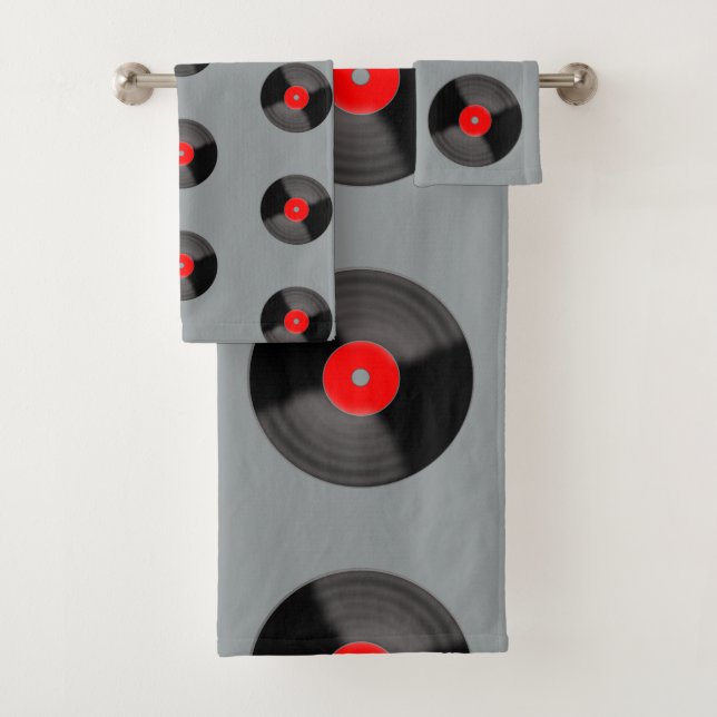 Conjunto de Toalhas de Banheiro Retro Record (Insitu)