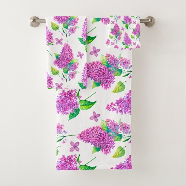 Conjunto de Toalhas de Banheiro Roxo Summertime (Insitu)