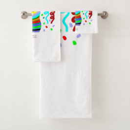 Conjunto de Toalhas de Banheiro Saudações de Vela