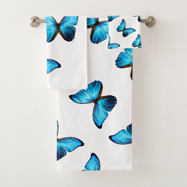 Conjunto de Toalhas de Banho - Borboleta Azul Morp (Insitu)