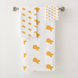 Conjunto de Toalhas de Banho Brancas para Bebês e