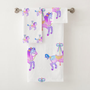 Conjunto de Toalhas de Banho Carousel Pony