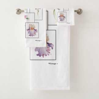 Conjunto de Toalhas de Banho com Buquê Floral