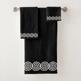 Conjunto de Toalhas de Banho com Círculos em Espir
