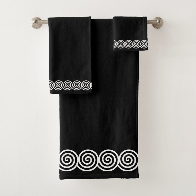 Conjunto de Toalhas de Banho com Círculos em Espir (Insitu)