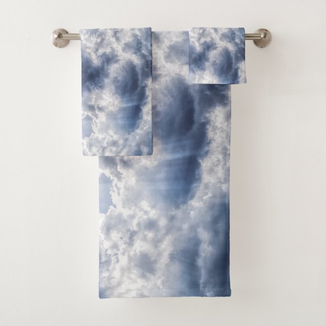 Conjunto de toalhas de banho com nuvens de tempest (Insitu)