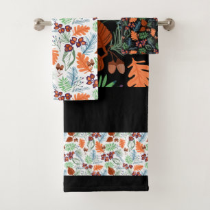 Conjunto de toalhas de banho com odor na floresta