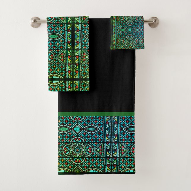 Conjunto de Toalhas de Banho com Padrão de Vidro M (Insitu)