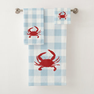 Conjunto de Toalhas de Banho com Xadrez de Carangu