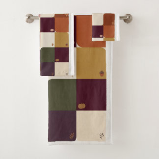 Conjunto de Toalhas de Banho de 3 Peças Elegante A