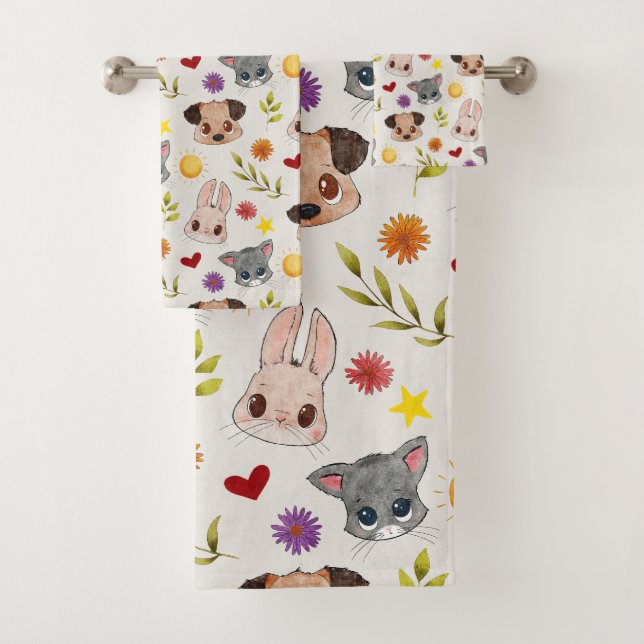Conjunto de Toalhas de Banho de Animais de Estimaç (Insitu)
