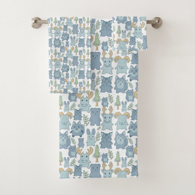 Conjunto de Toalhas de Banho de Animais Selvagens  (Insitu)