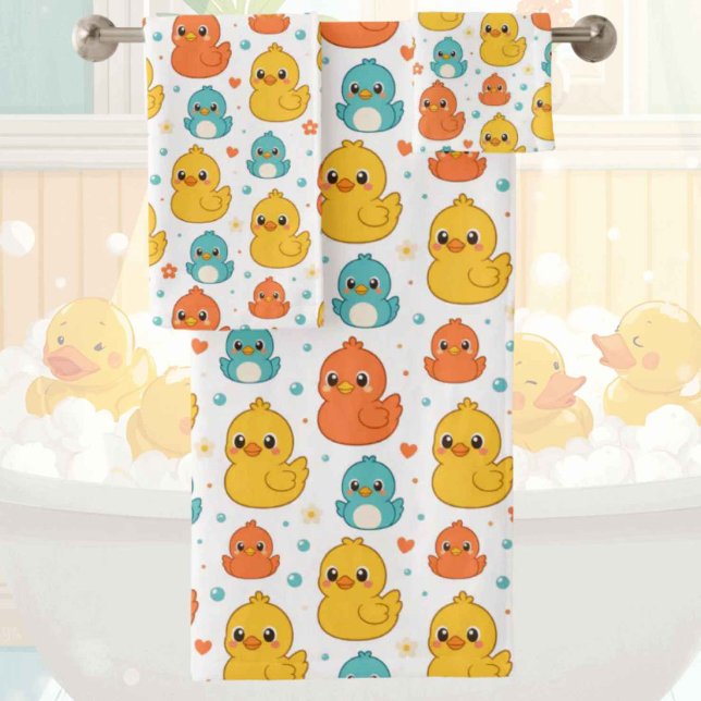 Conjunto de Toalhas de Banho de Borracha de Bebê e (Criador carregado)