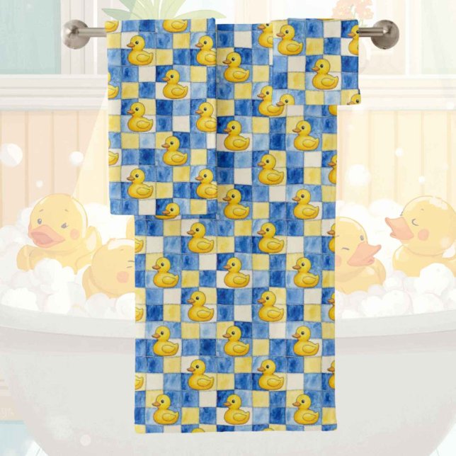 Conjunto de Toalhas de Banho de Borracha de Pato p (Criador carregado)