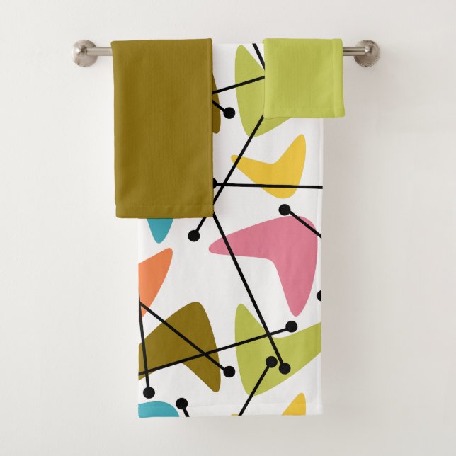 Conjunto de toalhas de banho de bumerangue (Insitu)