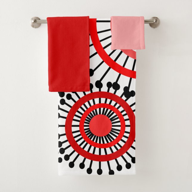 Conjunto de toalhas de banho de flores (Insitu)