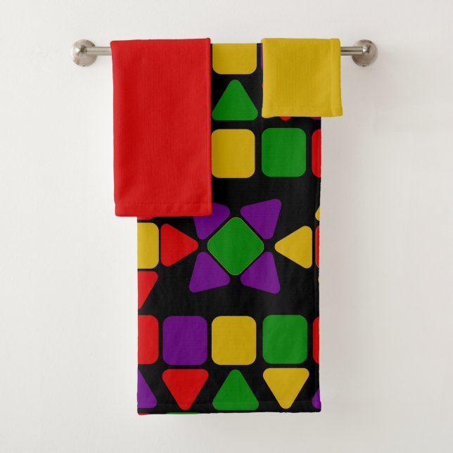 Conjunto de toalhas de banho de flores (Insitu)