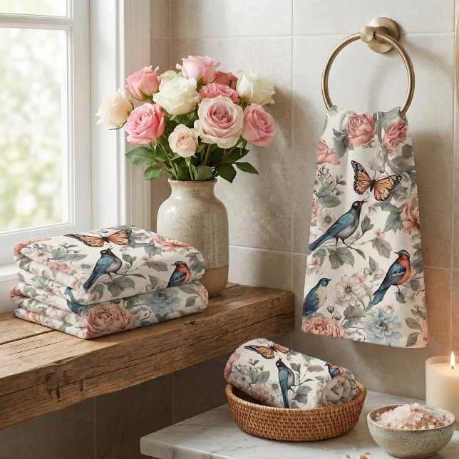 Conjunto de Toalhas de Banho de Jardim Encantado (Criador carregado)