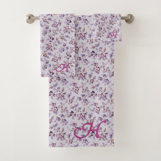 Conjunto de toalhas de banho de luxo Elegante Flor (Insitu)