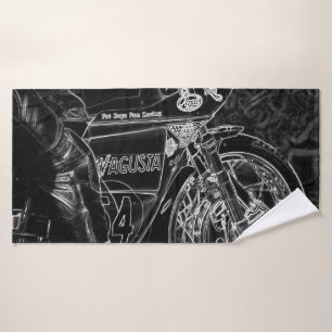 Conjunto de toalhas de banho de motocicleta 1 btcn