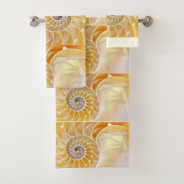 Conjunto de toalhas de banho de nautilus