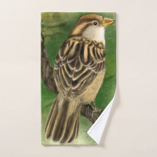 Conjunto de toalhas de banho de pássaro (Toalha de mão)