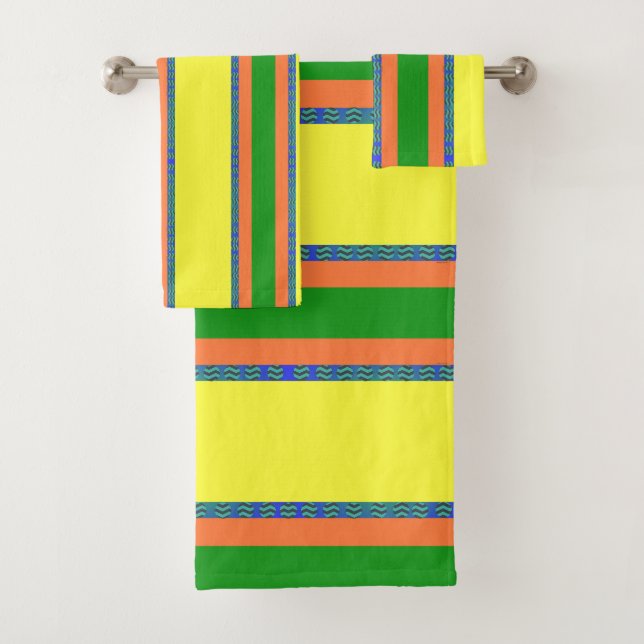 Conjunto de Toalhas de Banho de Peça Amarelo Citru (Insitu)