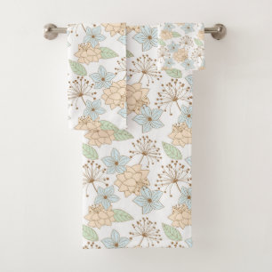 Conjunto de toalhas de banho de primavera