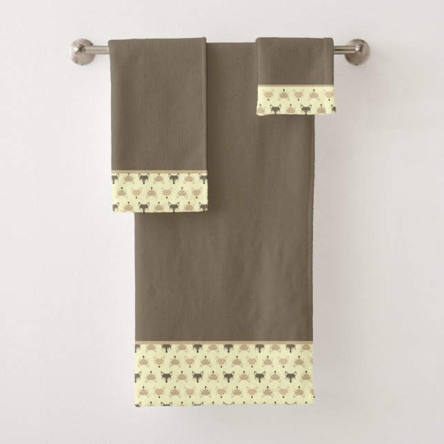 Conjunto de Toalhas de Banho de Raposas (Insitu)