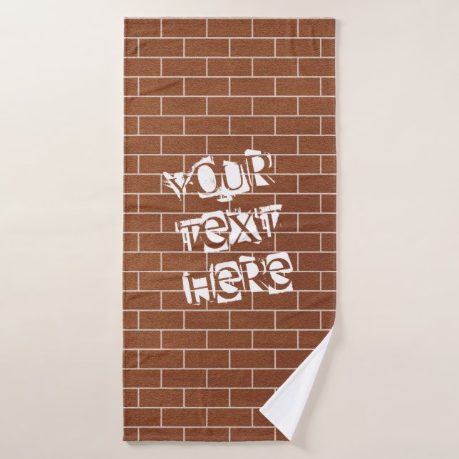 Conjunto de Toalhas de Banho de Texto Personalizad (Toalha de Banho)