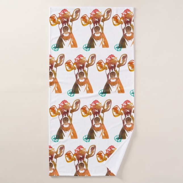 Conjunto de Toalhas de Banho de Vaca Perfeita (Toalha de Banho)