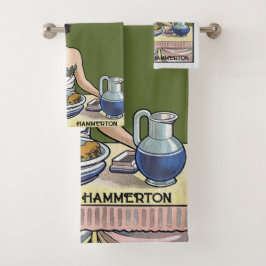 Conjunto de toalhas de banho Design personalizadas