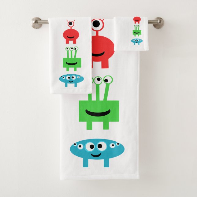 Conjunto de Toalhas de Banho Divertidos Meninos Mo (Insitu)