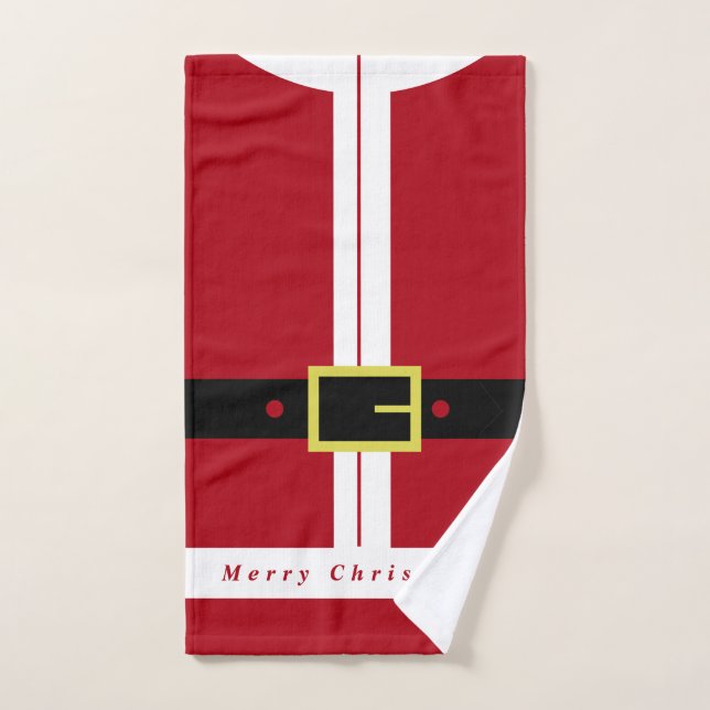 Conjunto de Toalhas de Banho do Papai Noel (Toalha de mão)