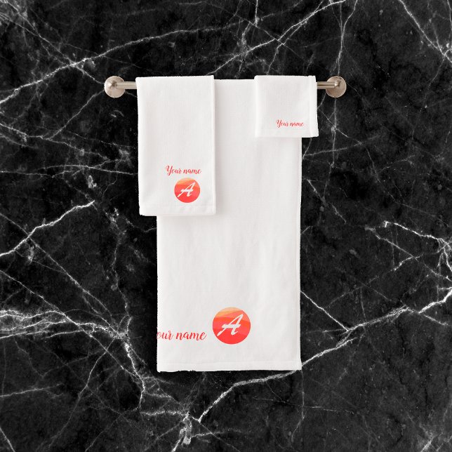 Conjunto de toalhas de banho em forma de círculo o (Criador carregado)