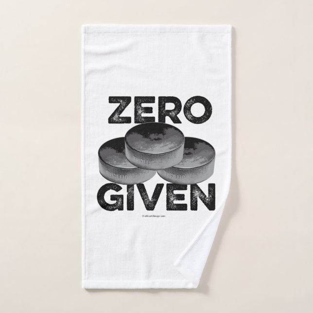 Conjunto de Toalhas de Banho (Hockey) com Zero Puc (Toalha de mão)