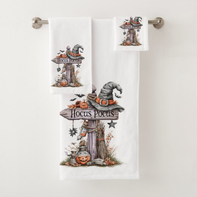 Conjunto de Toalhas de Banho Hocus Pocus Assustado (Insitu)