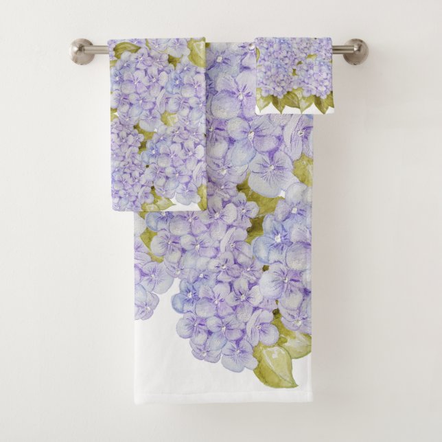 Conjunto de Toalhas de Banho Hydrangea Tons de Vio (Insitu)