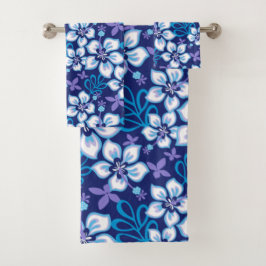 CONJUNTO DE TOALHAS DE BANHO JUNGLE SURF (AZUL COM