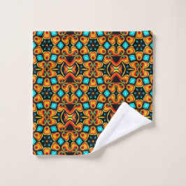 Conjunto de Toalhas de Banho Laranja e Vermelho