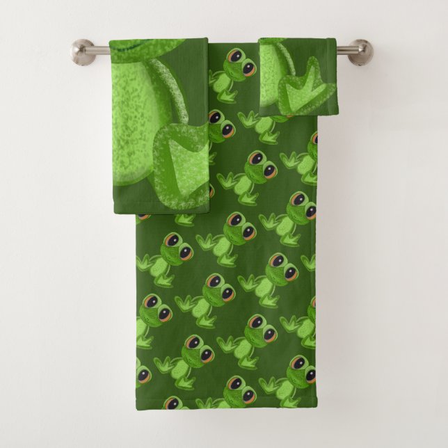 Conjunto de Toalhas de Banho Meu Amigo Sapo Verde (Insitu)