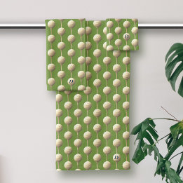 Conjunto de Toalhas de Banho Monograma de Golfe Ve