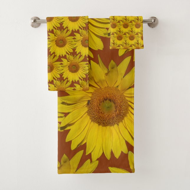 Conjunto de Toalhas de Banho - Mosaico de Girassol (Insitu)