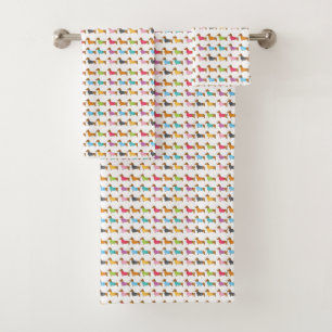 Conjunto de Toalhas de Banho Multicoloridas de Dac