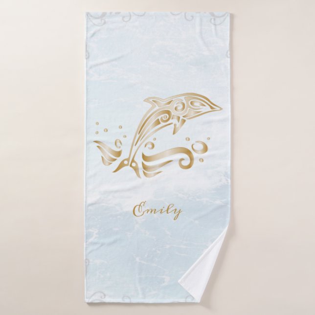 Conjunto de toalhas de banho personalizadas com go (Toalha de Banho)