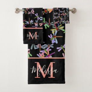 Conjunto de toalhas de banho personalizadas com li