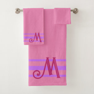 Conjunto de toalhas de banho personalizadas, em fo