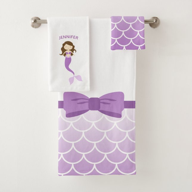 Conjunto de Toalhas de Banho Personalizadas Violet (Insitu)