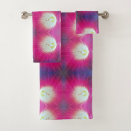 Conjunto de toalhas de banho roxa, cor-de-rosa, pe