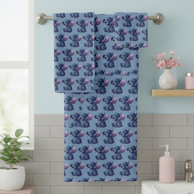Conjunto de Toalhas de Banho Stitch (Criador carregado)